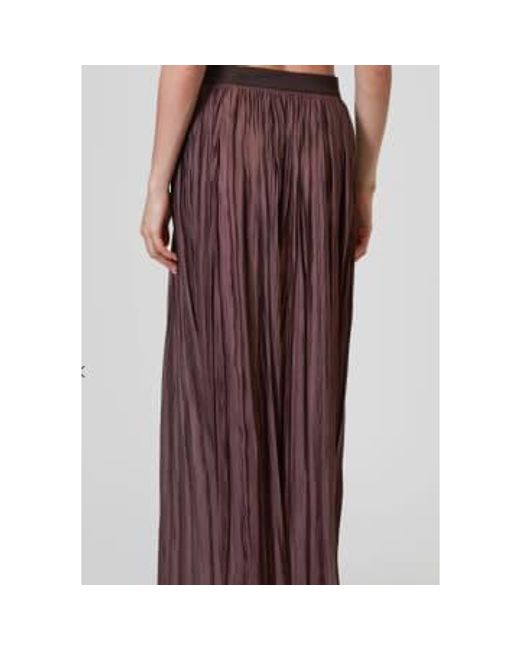 Roberto Collina Purple Woven Rever Plisse Skirt S / Female