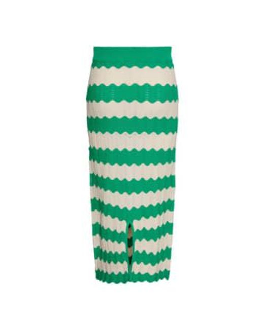 Y.A.S Green | Bee Hw Long Knit Skirt Xs