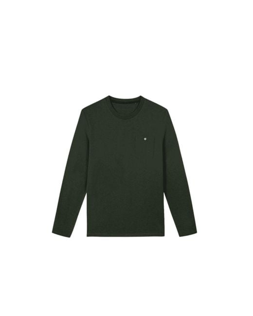 Faguo Bailly Cotton Long Sleeve T Shirt in Green for Men | Lyst