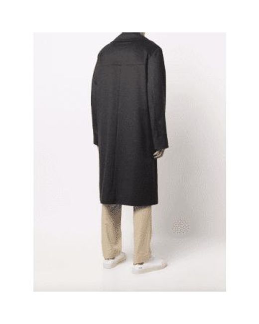 Double Breasted Overcoat 1 di Paul Smith in Black da Uomo