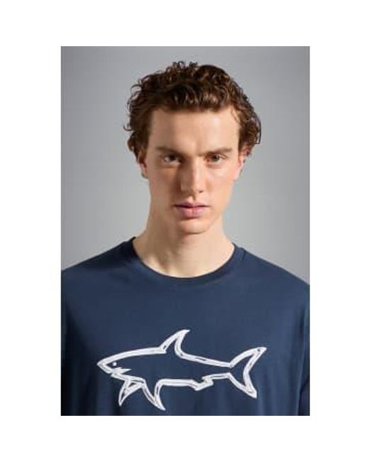 Coton masculin t Paul & Shark pour homme en coloris Blue