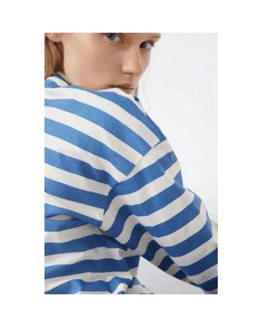 Compañía Fantástica Blue Striped Long Sleeve T-shirt Xs
