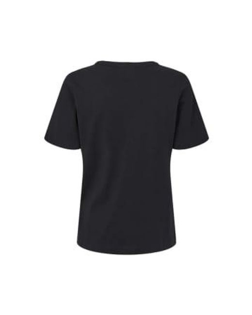 esmé studios Black Essine v-ausschnitt t-shirt-schwarz