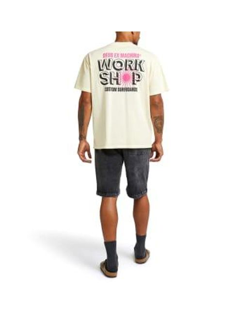 Surf Shop T Shirt Dirty 1 di Deus Ex Machina in Natural da Uomo