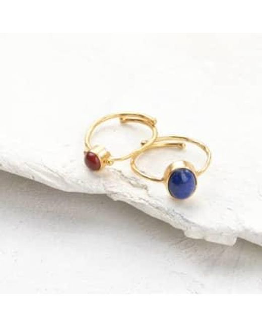 A Beautiful Story Blue Ring Visionary Lapis Lazuli Sustainable & Fairtrade Choice