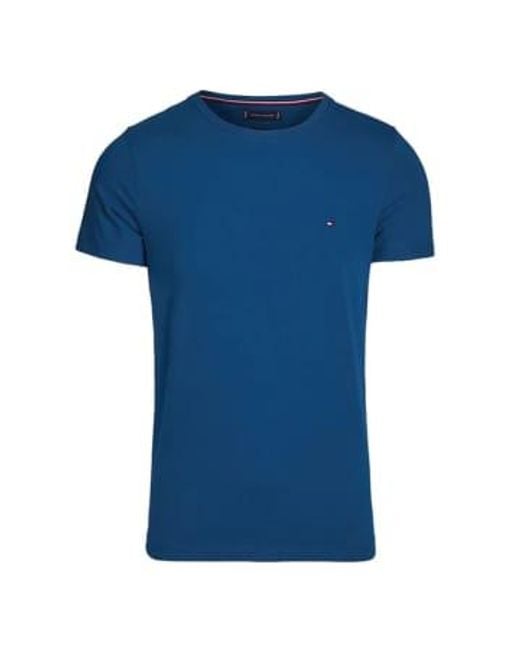 T Shirt For Man Mw0Mw10800 C5J di Tommy Hilfiger in Blue da Uomo