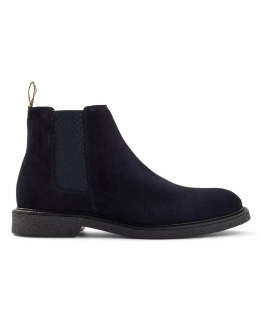 BOSS by HUGO BOSS Dark Blue Tunley Chelsea Boots for Men | Lyst