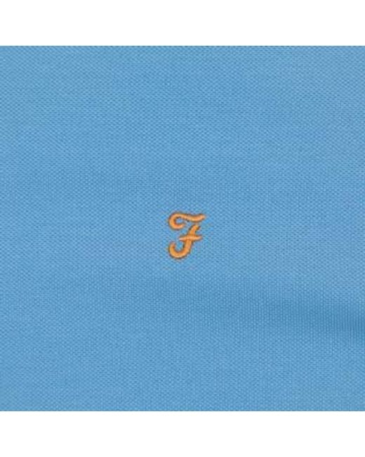 Bedingfield Tipping T Shirt In di Farah in Blue da Uomo