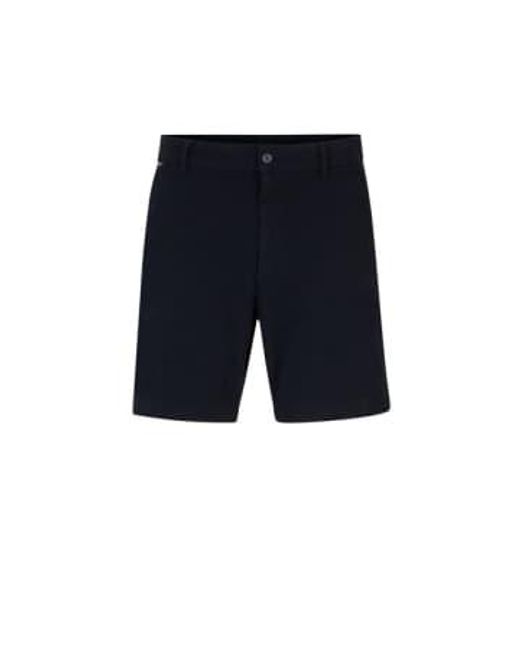 Boss Blue Kane-shorts Dark Stretch Cotton Regular Fit Shorts 50512527 404 48 for men