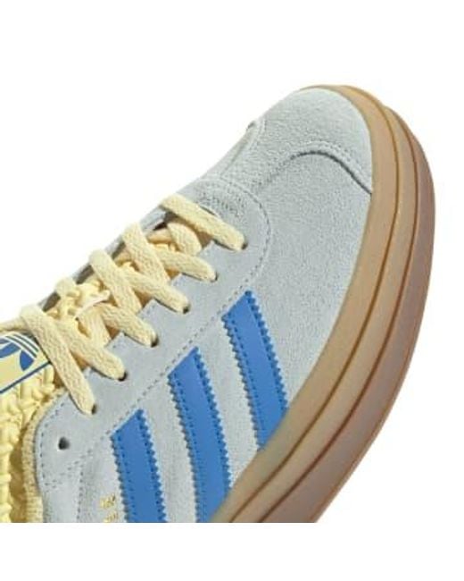 Gazelle Bold Almost Bright And Almost Yellow di Adidas in Blue