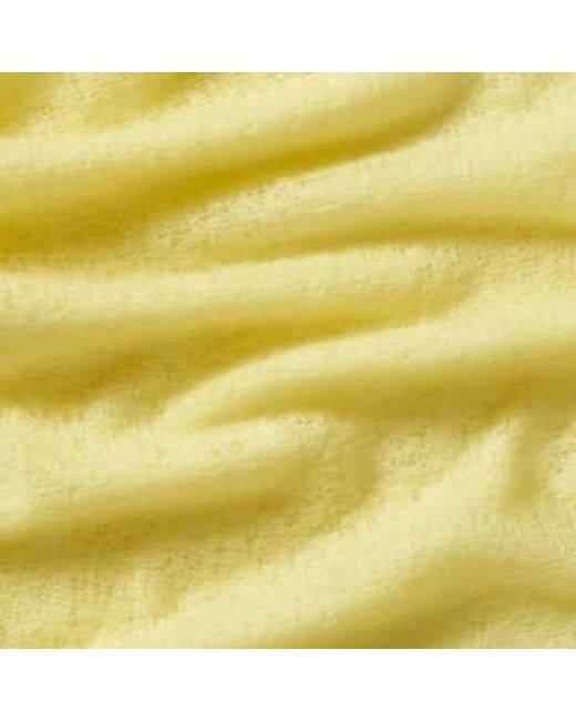 PUR SCHOEN Yellow Hand Felted Cashmere Soft Scarf Powder + Gift Wool
