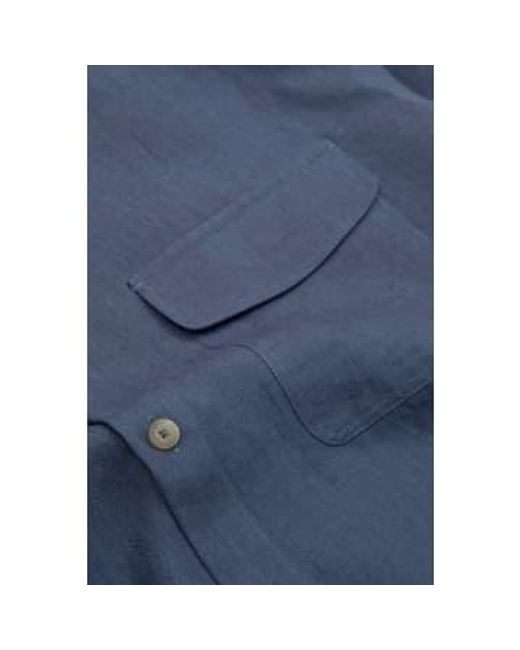 De Bonne Facture Blue Two Pocket Overshirt Pastel 48 for men