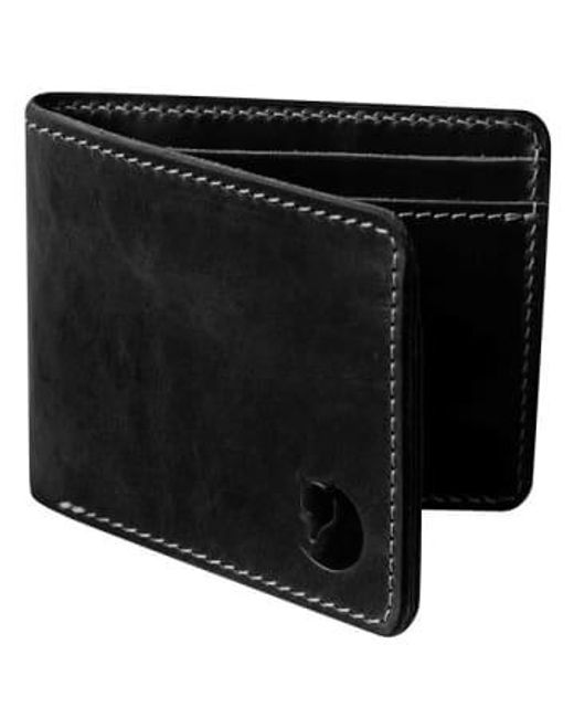 Fjallraven Black Ovik Wallet One Size for men