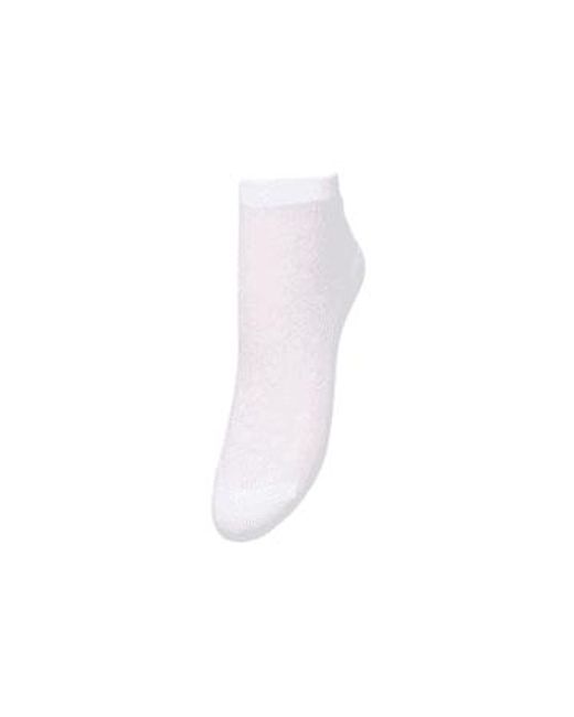 Becksöndergaard White Short Signa Cotton Sock 4/6