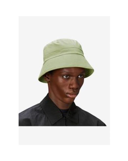 Rains Green Bucket Hat for men