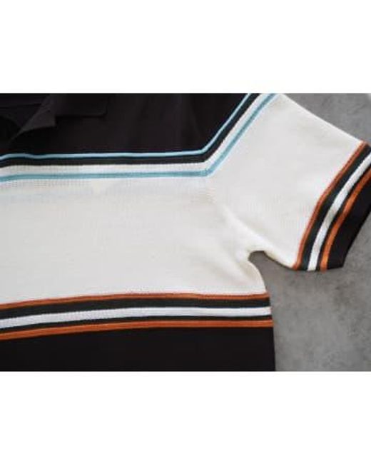 Roberto Collina Black Short Sleeve Polo Shirt 48 /brown for men
