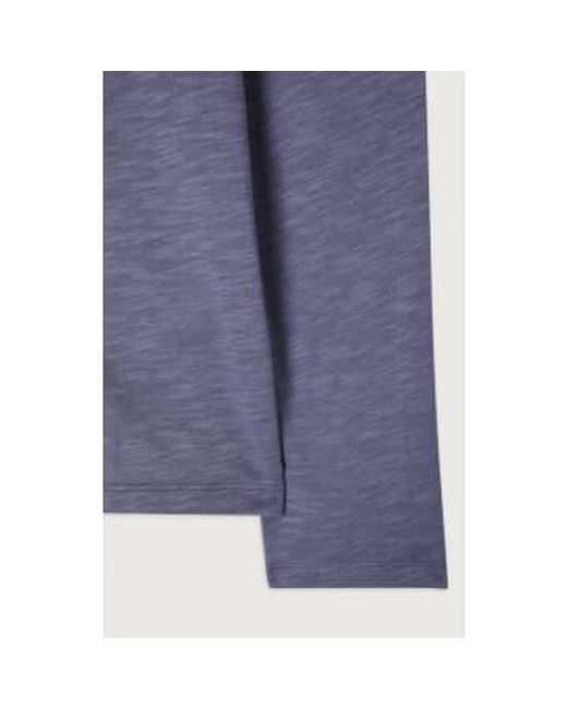 American Vintage Bysapick langarm--grau in Purple für Herren