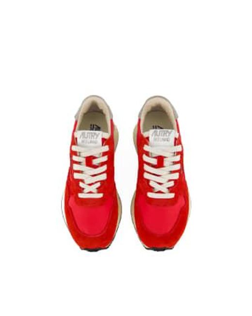 Autry Red Reelwind Low Shoes Leather