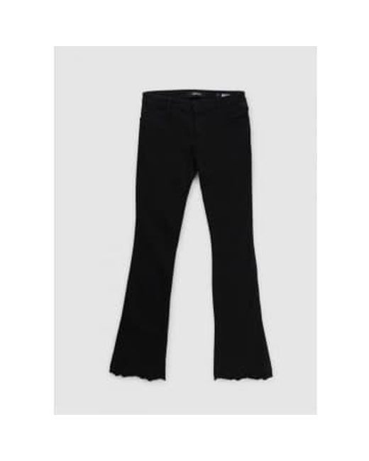 Replay Black S Dominiqli Broderie Cropped Bootcut Jeans