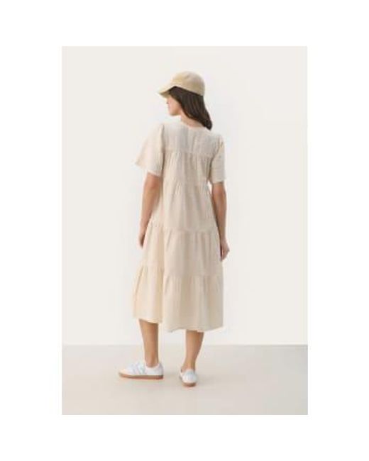 Pam Cotton Dress In Pearled Ivory di Part Two in White