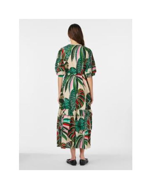 Y.A.S Green Botanic Wrap Dress