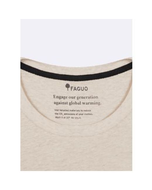 Arcy Cotton T Shirt Velo Club In From di Faguo in Natural da Uomo