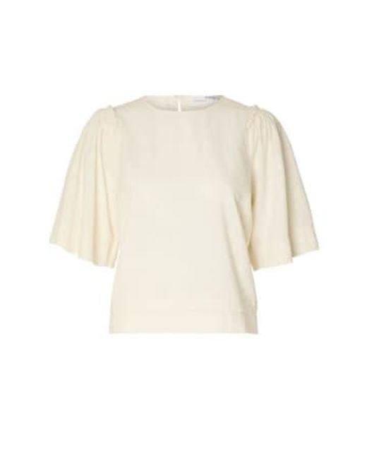 SELECTED Natural Hillie Blouse