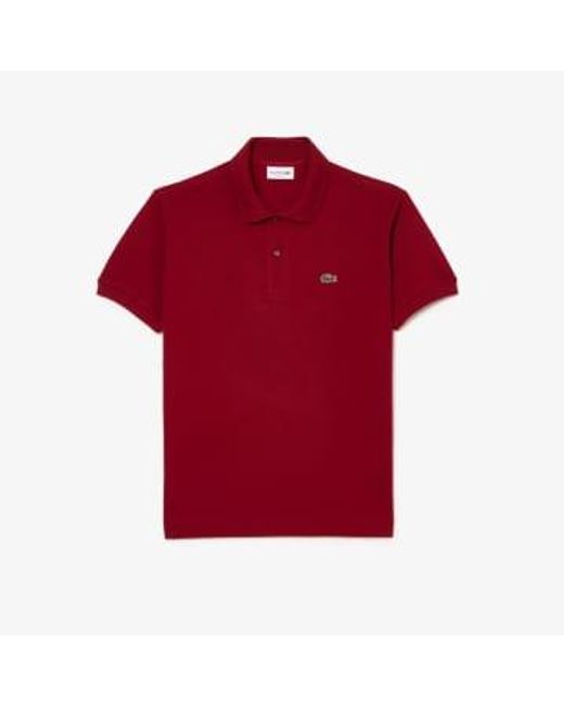Lacoste Red Original L.12.12 Petit Piqué Cotton Polo Shirt for men