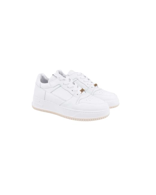 Zusss Leather Sneaker, White | Lyst