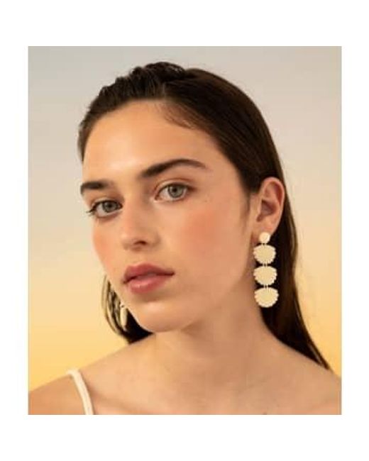 Orelia Metallic Calella Earrings Méthacrylate