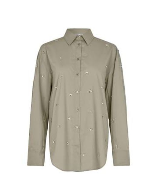 Calli Classic Shirt di Second Female in Gray