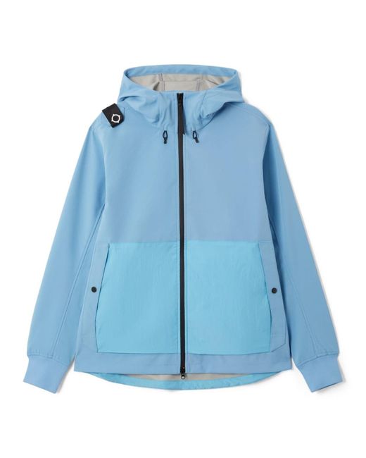 Ma.strum Sea Blue Hooded Softshell Jacket for men