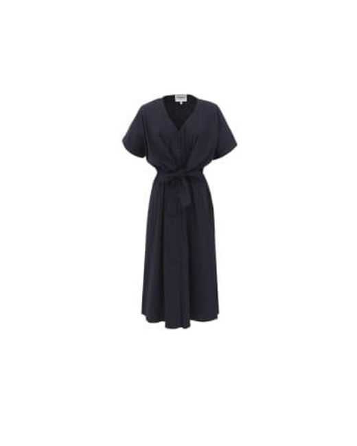 FRNCH Blue Perrine Tie Front Dress