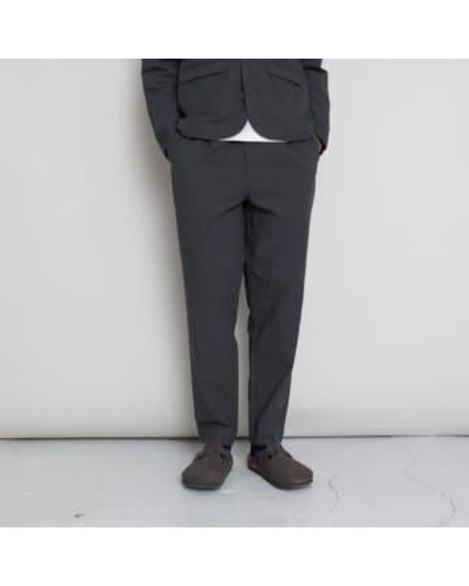 Assembly Suit Trouser Graphite Crinkle di Folk in Gray da Uomo