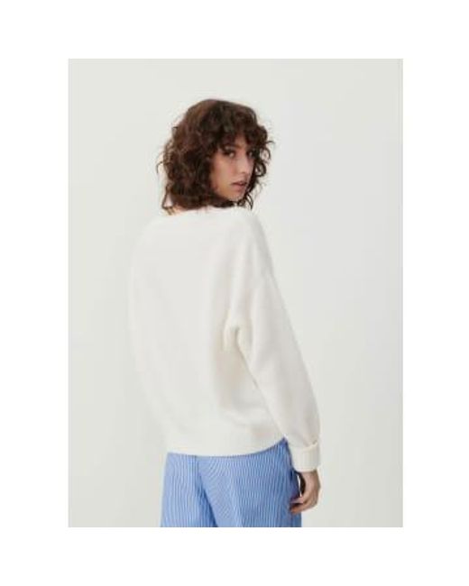 American Vintage White Vitow Jumper Xs/s