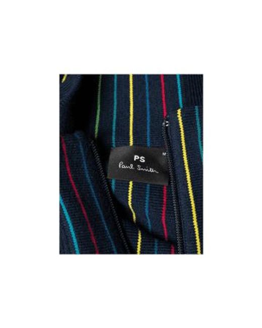 Stripe Detail Zip à travers le cardigan Taille: XL, Col: Navy Paul Smith pour homme en coloris Blue