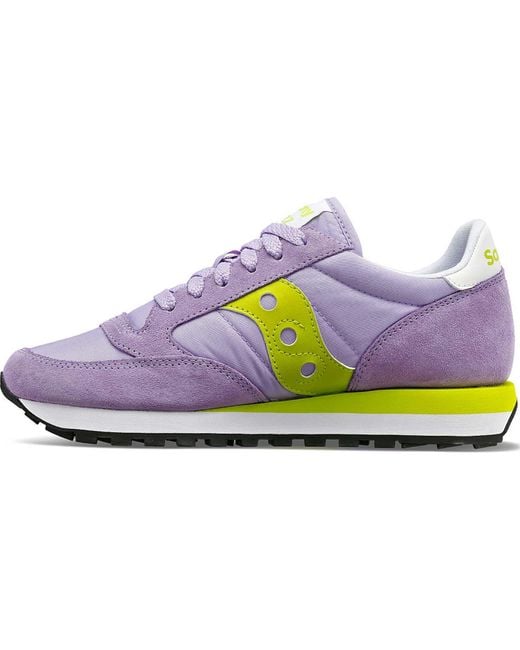 Saucony Violet Lime Jazz Original Sneakers in Purple | Lyst