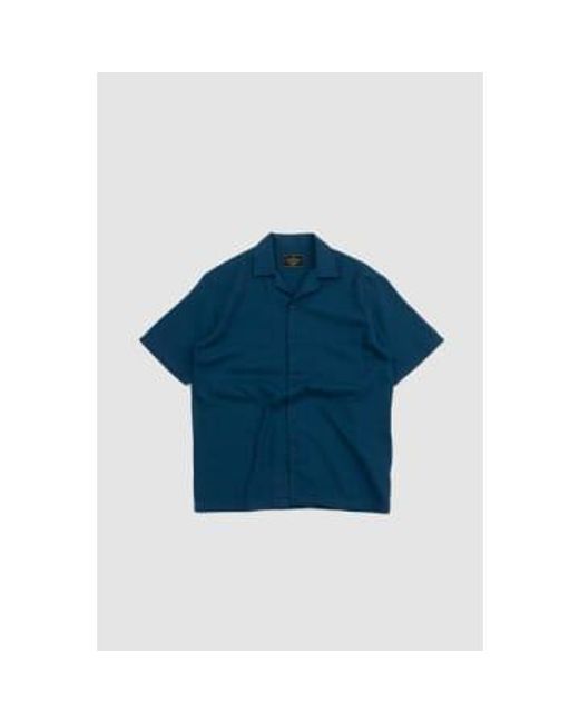 Portuguese Flannel Blue Message Shirt /green Xs for men