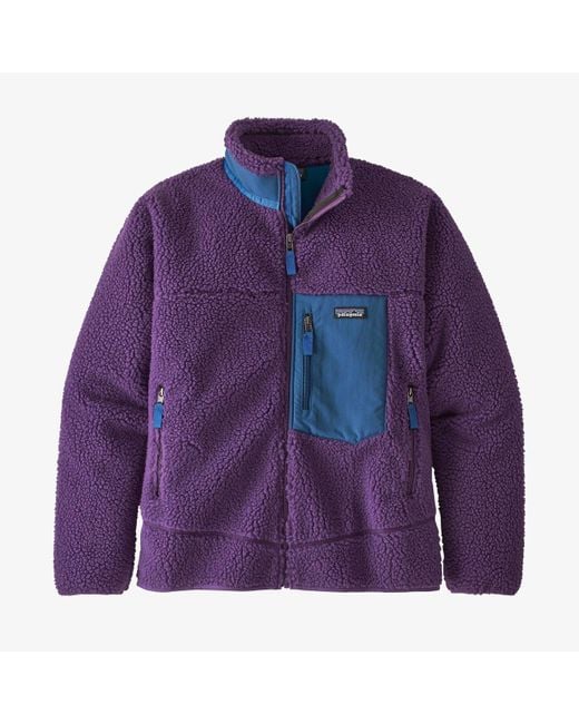Patagonia Purple Classic Retro X Fleece Jacket for men