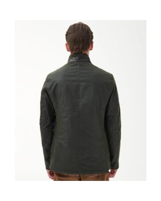 Barbour Green Compton Wax Jacket Olive M for men