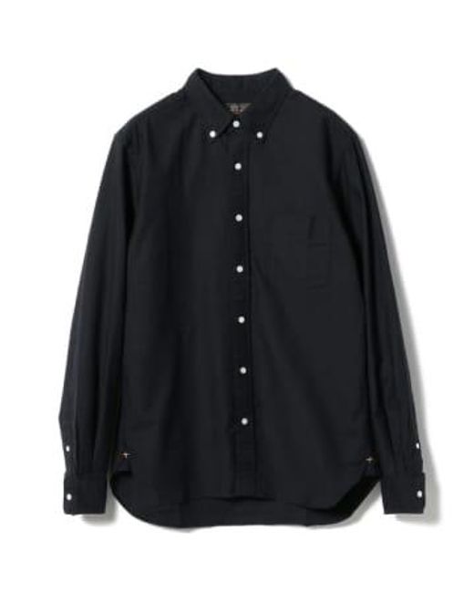 Beams Plus B.d. oxford shirt in Black für Herren
