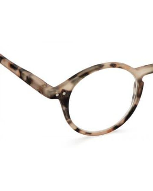 D Reading Glasses Light Tortoise di Izipizi in Metallic da Uomo