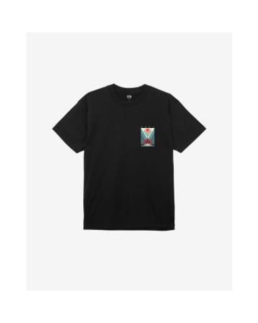 T-shirt power factory Obey pour homme en coloris Black