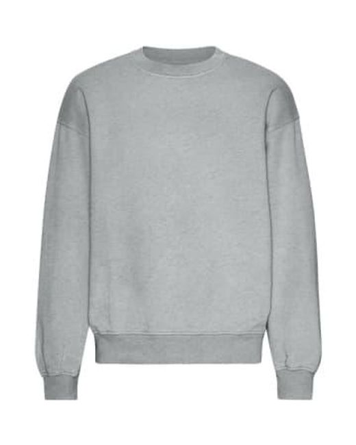 COLORFUL STANDARD Gray Heather Organic Oversized Crew Jumper Xs for men