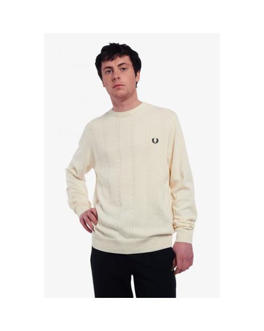 fred perry crew neck jumpers