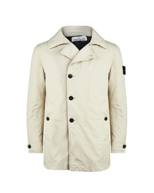 Stone Island 42149 David-tc With Primaloft® Insulation Technology Short  Trench Coat Beige in Natural for Men | Lyst