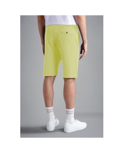 Paul & Shark Green Cotton Bermuda Shorts Small for men