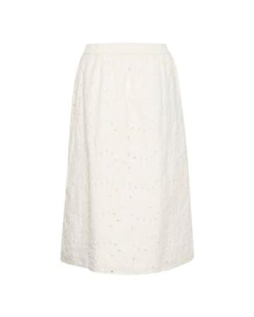 Kiara Skirt In Whisper di Soaked In Luxury in White