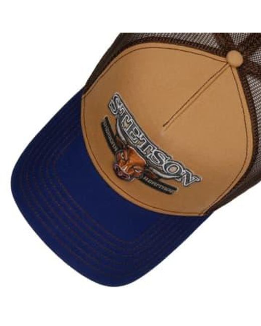 Stetson Blue Trucker Cap Pure Life One Size for men