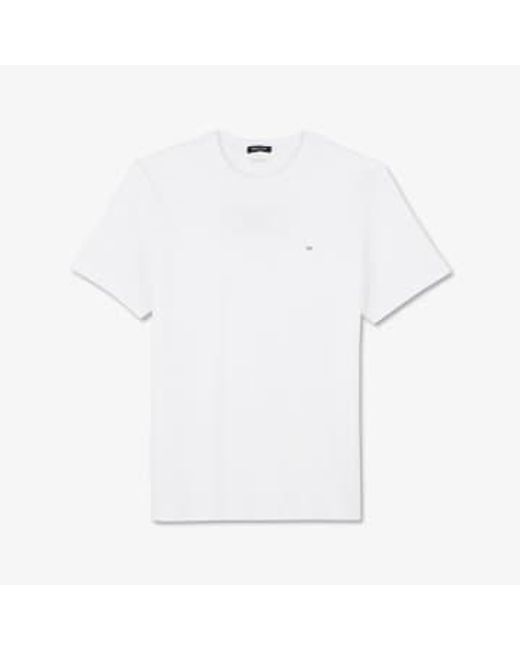 Cotton Pima T Shirt di Eden Park in White da Uomo